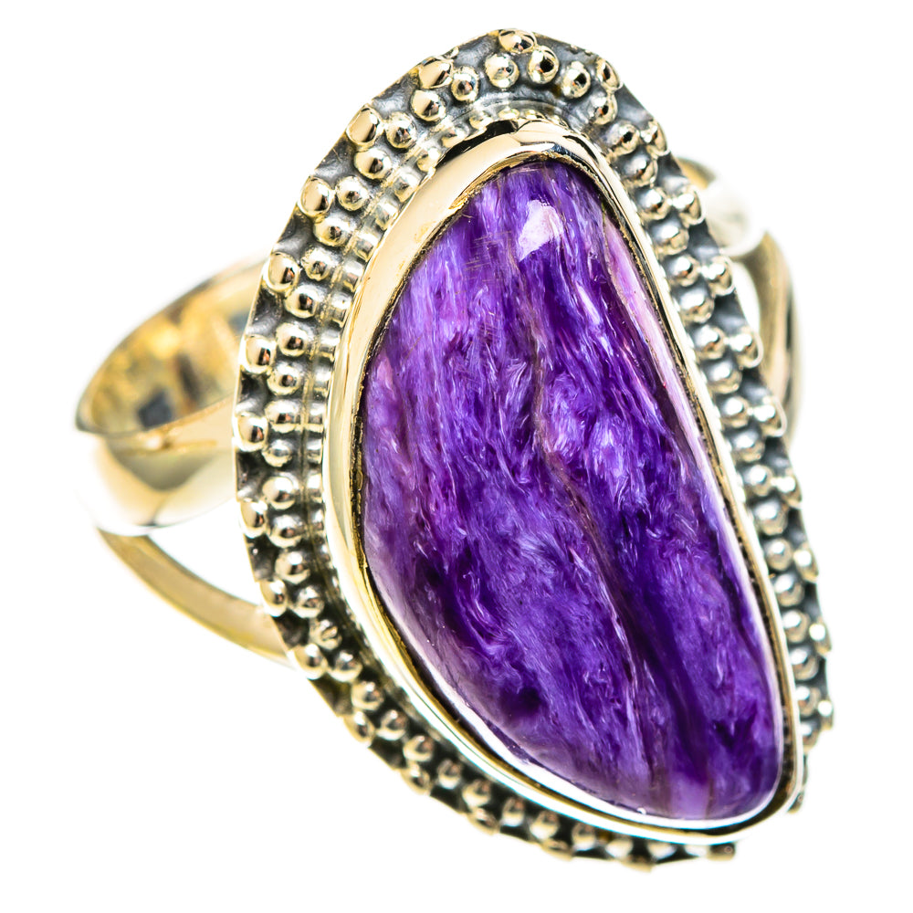 Charoite Rings handcrafted by Ana Silver Co - RING122333 - Photo 2