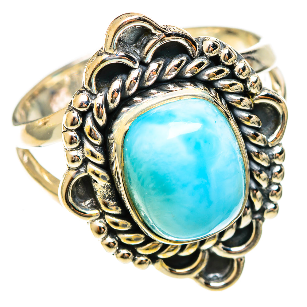 Larimar Rings handcrafted by Ana Silver Co - RING122338 - Photo 2