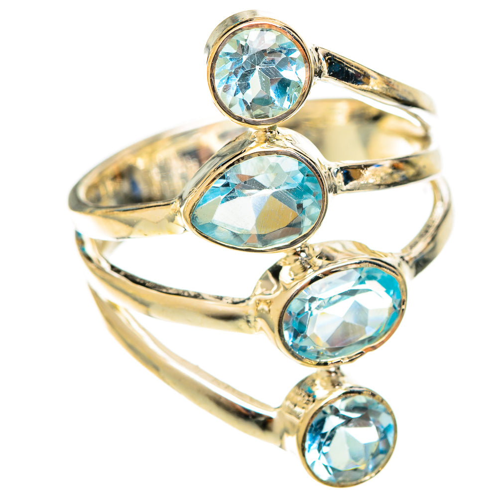 Blue Topaz Rings handcrafted by Ana Silver Co - RING122340 - Photo 2