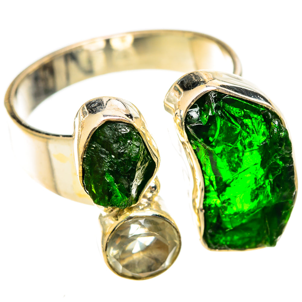 Chrome Diopside Rings handcrafted by Ana Silver Co - RING122343 - Photo 2