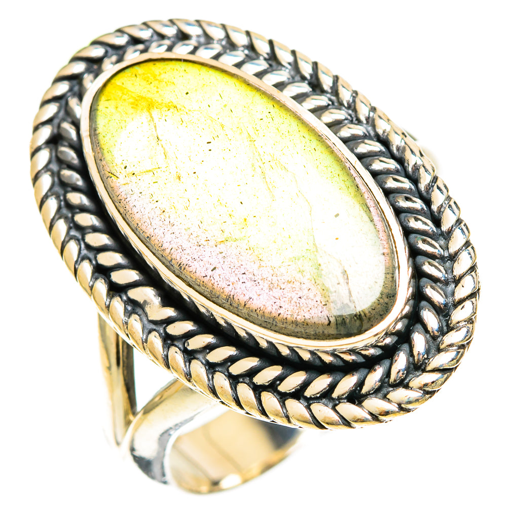 Labradorite Rings handcrafted by Ana Silver Co - RING122350 - Photo 2
