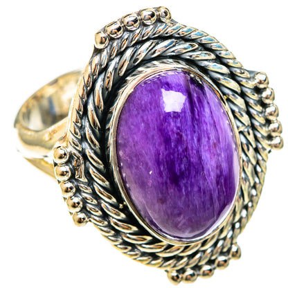 Charoite Rings handcrafted by Ana Silver Co - RING122352 - Photo 2