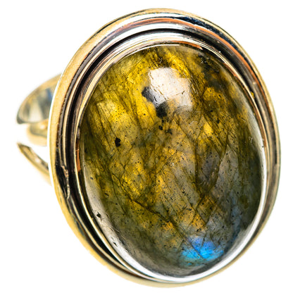 Labradorite Rings handcrafted by Ana Silver Co - RING122356 - Photo 2