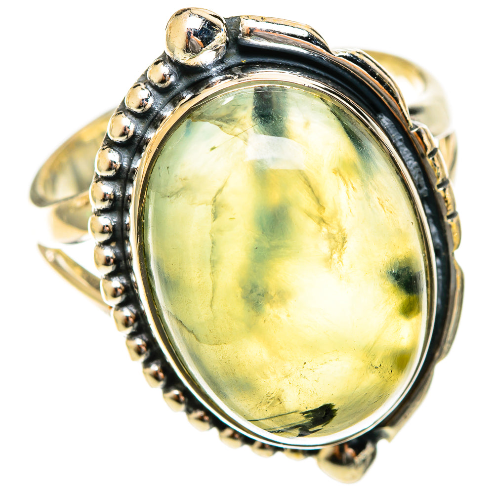 Prehnite Rings handcrafted by Ana Silver Co - RING122367 - Photo 2