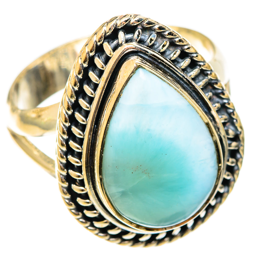 Larimar Rings handcrafted by Ana Silver Co - RING122377 - Photo 2