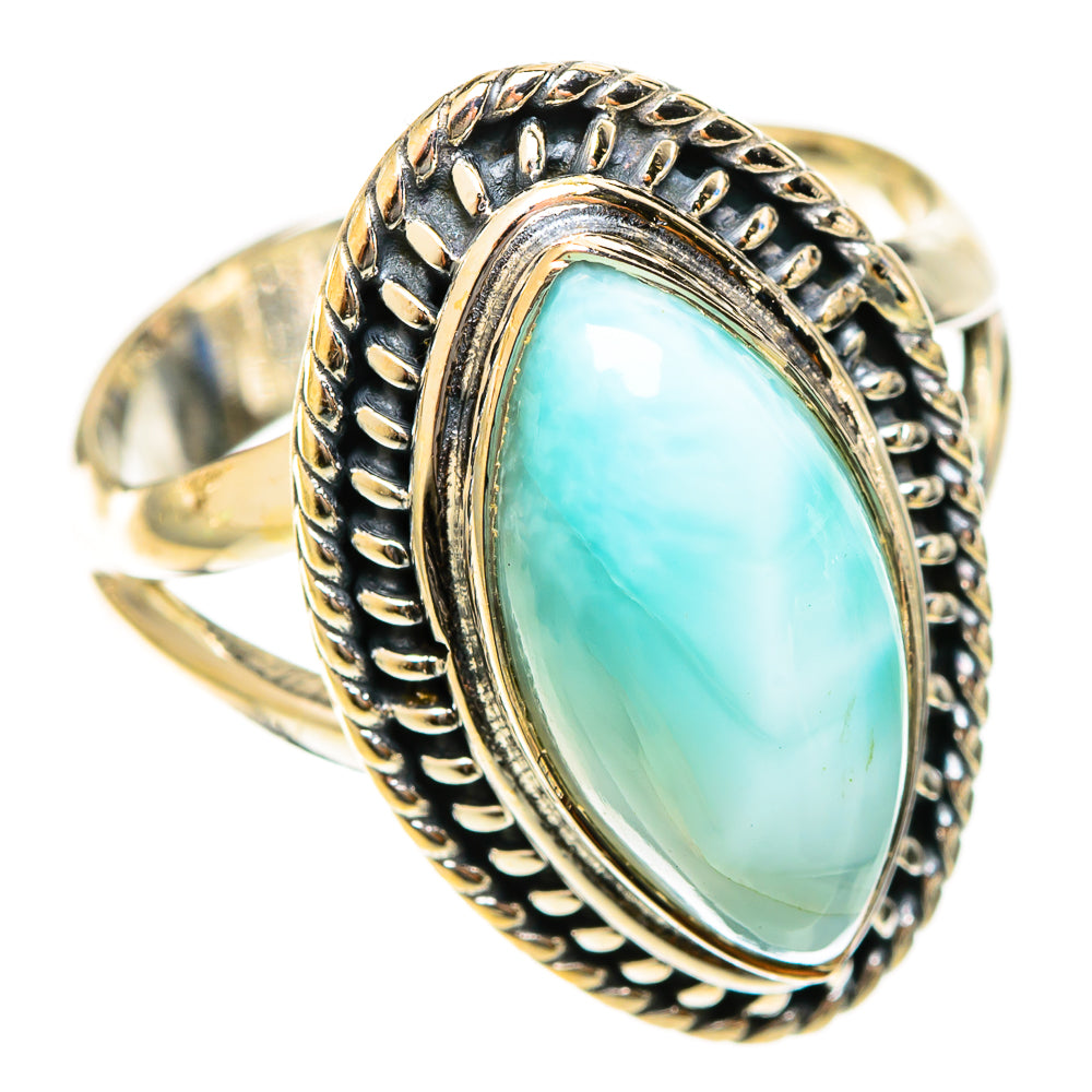Larimar Rings handcrafted by Ana Silver Co - RING122379 - Photo 2