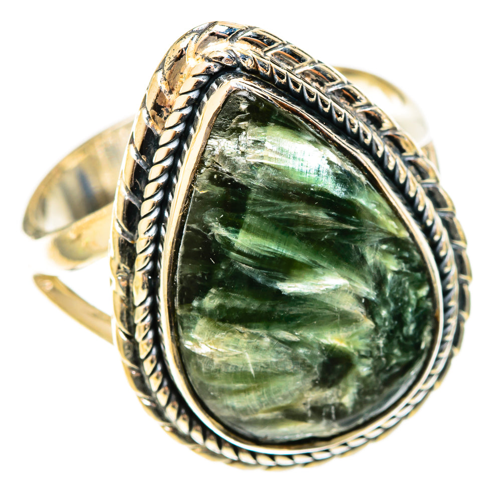 Seraphinite Rings handcrafted by Ana Silver Co - RING122383 - Photo 2