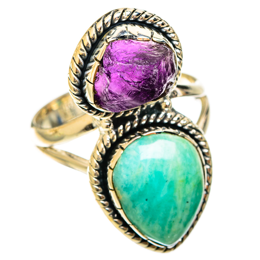 Amazonite Rings handcrafted by Ana Silver Co - RING122386 - Photo 2