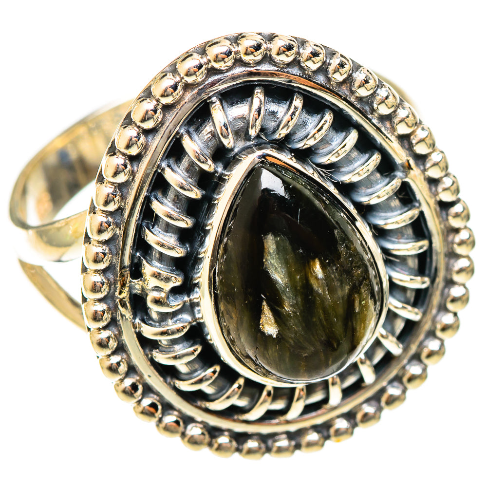 Seraphinite Rings handcrafted by Ana Silver Co - RING122390 - Photo 2
