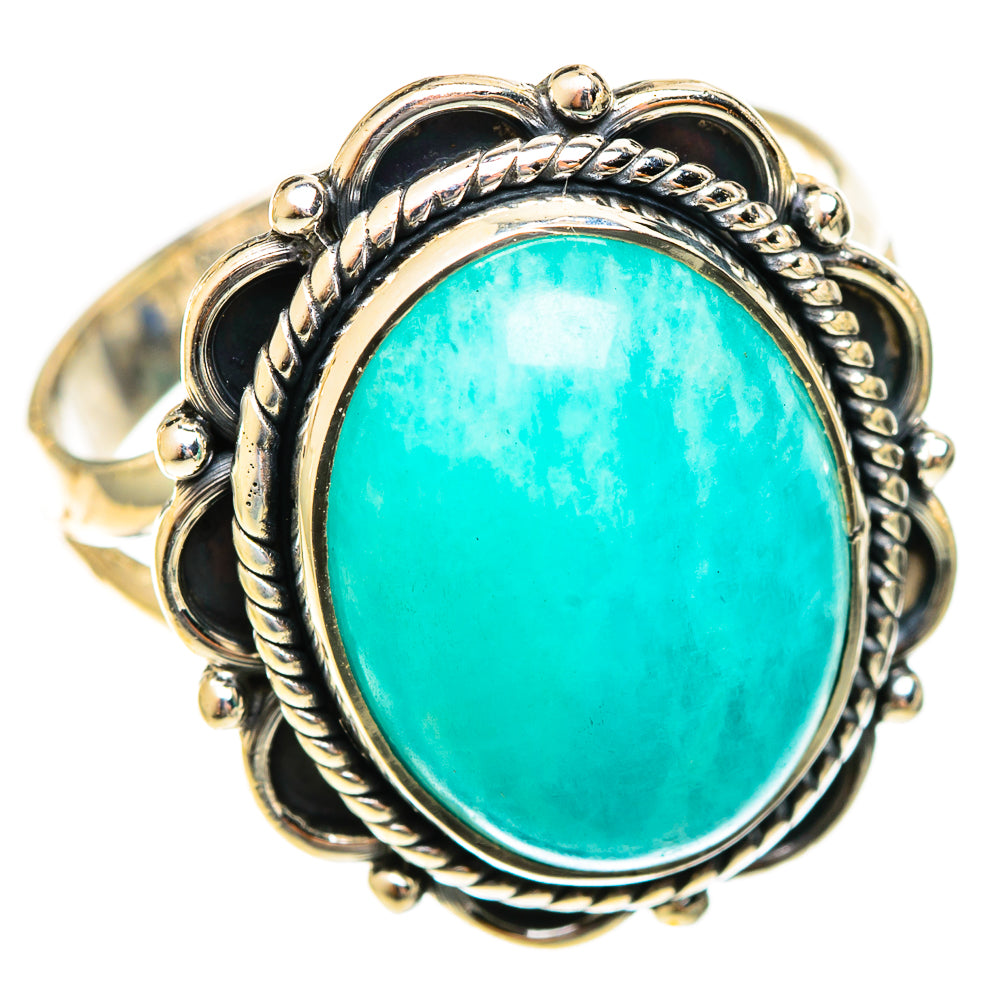 Amazonite Rings handcrafted by Ana Silver Co - RING122391 - Photo 2