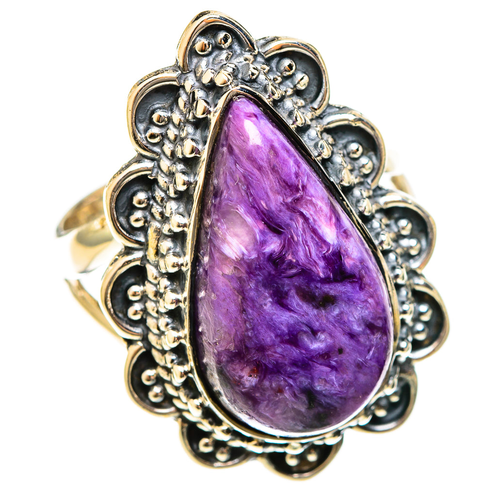 Charoite Rings handcrafted by Ana Silver Co - RING122392 - Photo 2