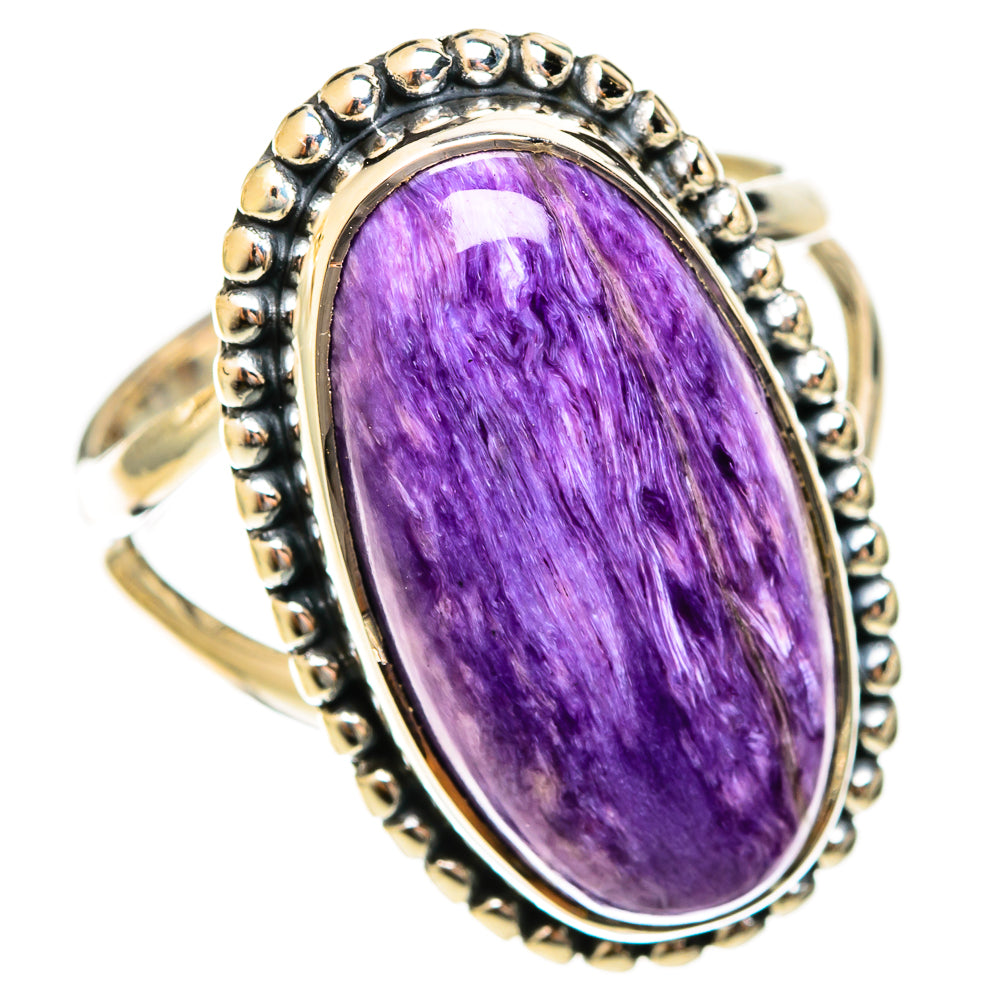 Charoite Rings handcrafted by Ana Silver Co - RING122393 - Photo 2