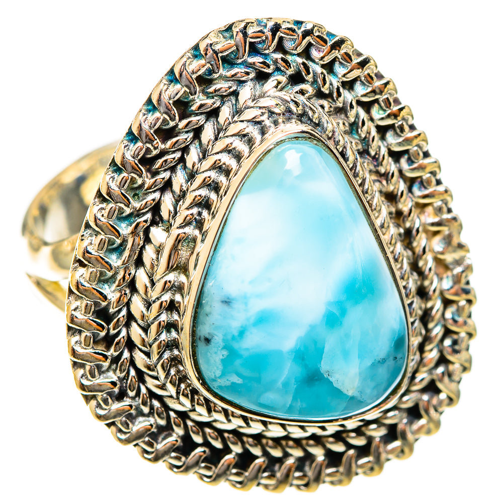 Larimar Rings handcrafted by Ana Silver Co - RING122396 - Photo 2