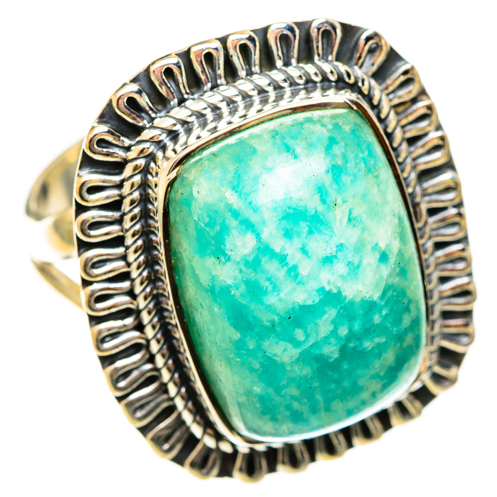 Amazonite Rings handcrafted by Ana Silver Co - RING122407 - Photo 2