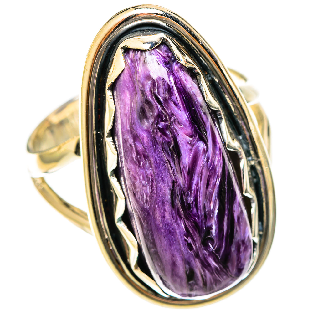 Charoite Rings handcrafted by Ana Silver Co - RING122411 - Photo 2