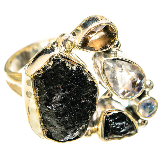 Black Tourmaline Rings handcrafted by Ana Silver Co - RING122413 - Photo 2