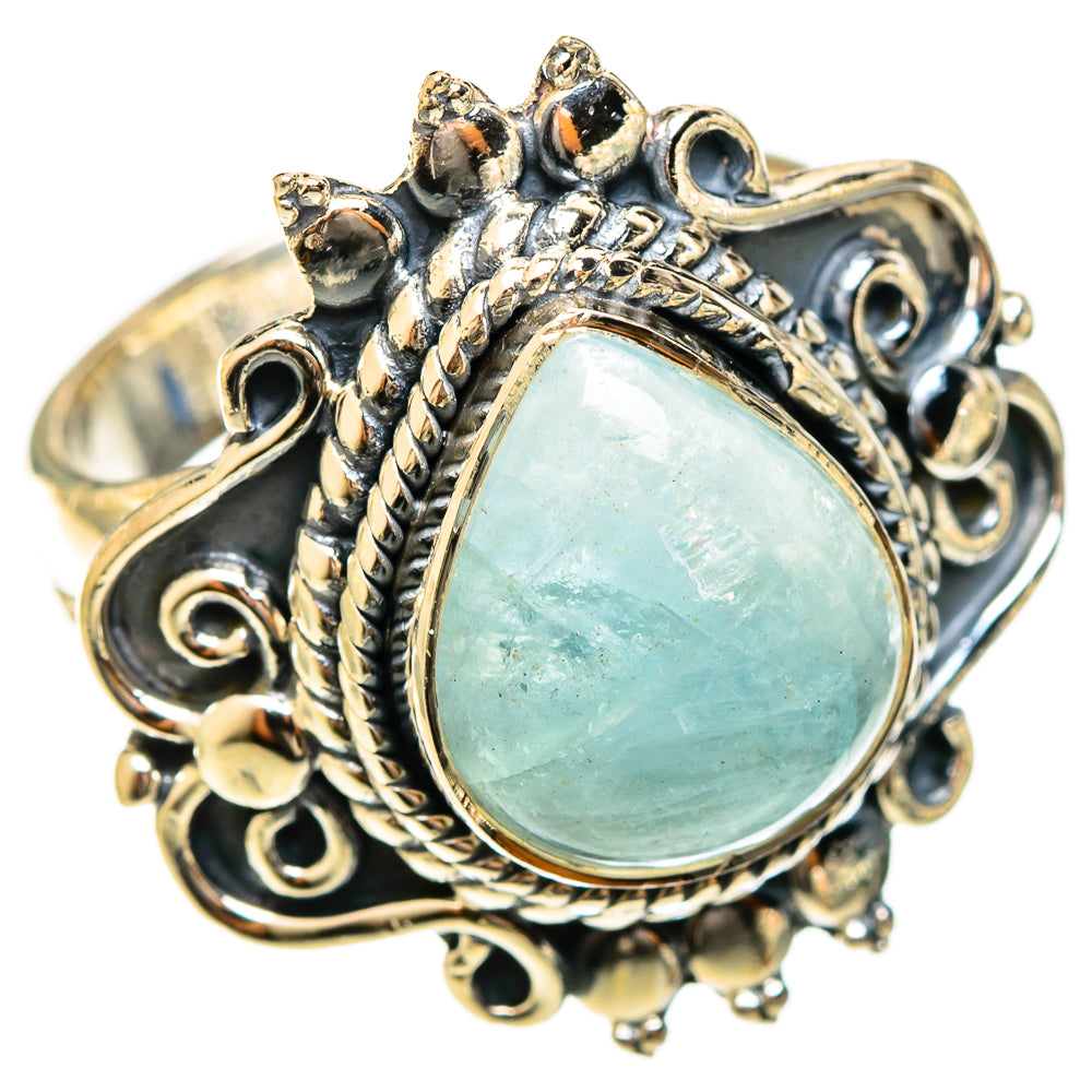Aquamarine Rings handcrafted by Ana Silver Co - RING122415 - Photo 2