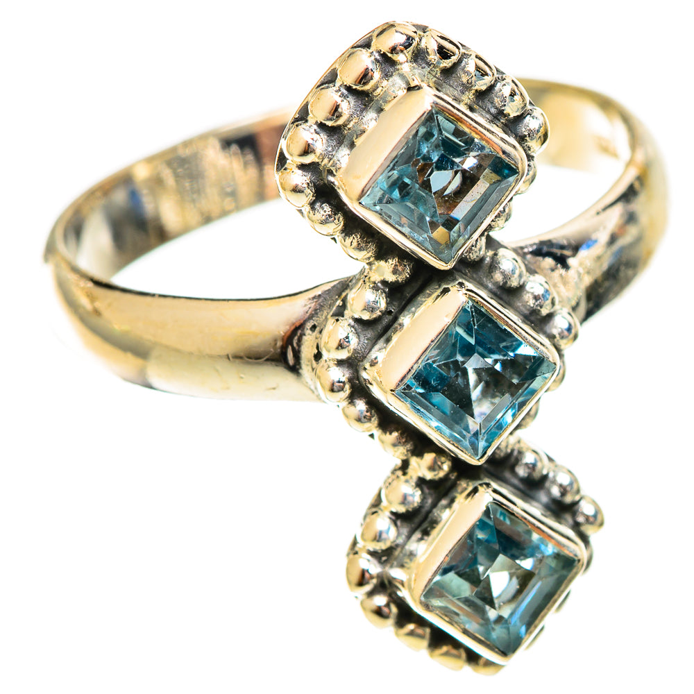 Blue Topaz Rings handcrafted by Ana Silver Co - RING122416 - Photo 2