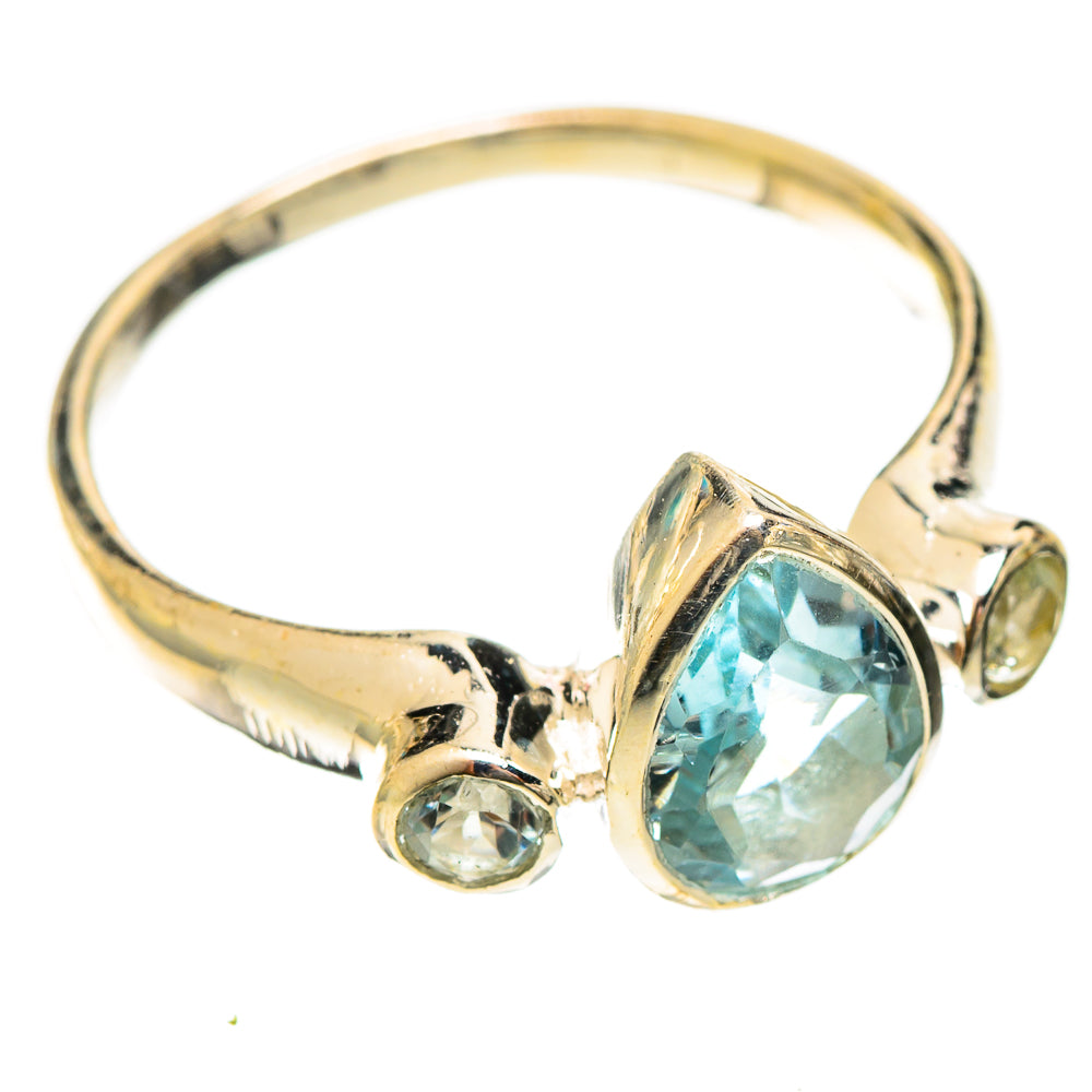Blue Topaz Rings handcrafted by Ana Silver Co - RING122417 - Photo 2