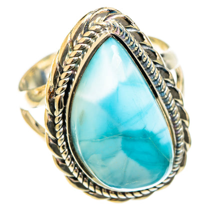 Larimar Rings handcrafted by Ana Silver Co - RING122420 - Photo 2