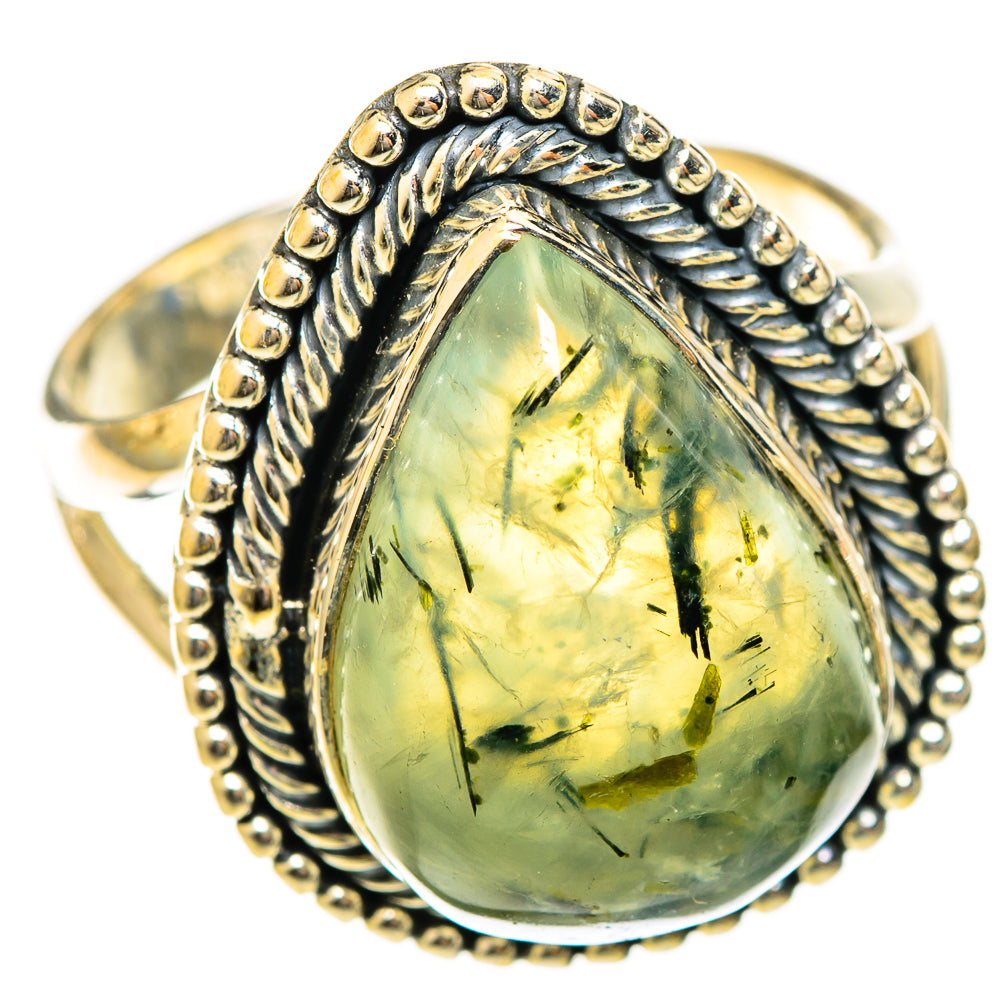 Prehnite Rings handcrafted by Ana Silver Co - RING122422 - Photo 2