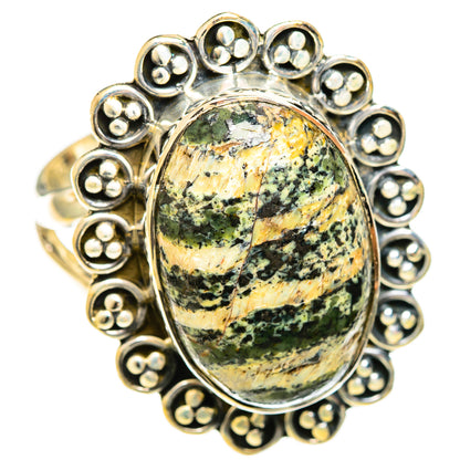 Green Swiss Opal Rings handcrafted by Ana Silver Co - RING122426 - Photo 2