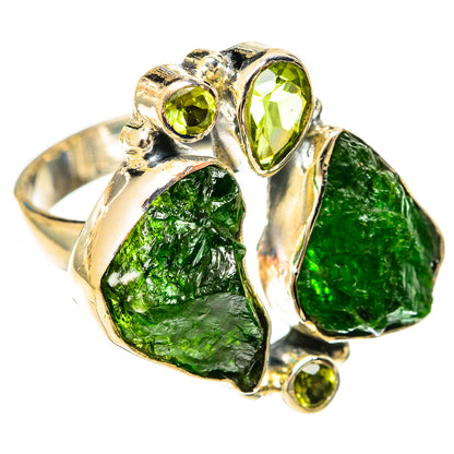 Chrome Diopside Rings handcrafted by Ana Silver Co - RING122427 - Photo 2