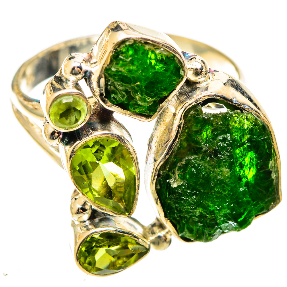 Chrome Diopside Rings handcrafted by Ana Silver Co - RING122430 - Photo 2