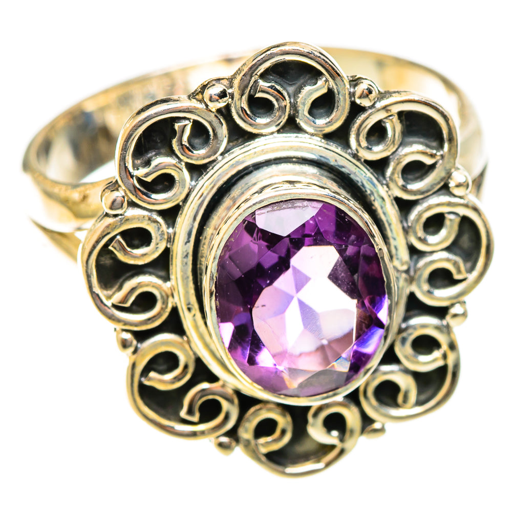 Amethyst Rings handcrafted by Ana Silver Co - RING122432 - Photo 2