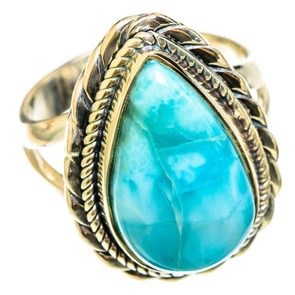Larimar Rings handcrafted by Ana Silver Co - RING122436 - Photo 2