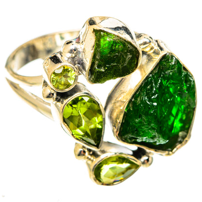 Chrome Diopside Rings handcrafted by Ana Silver Co - RING122445 - Photo 2