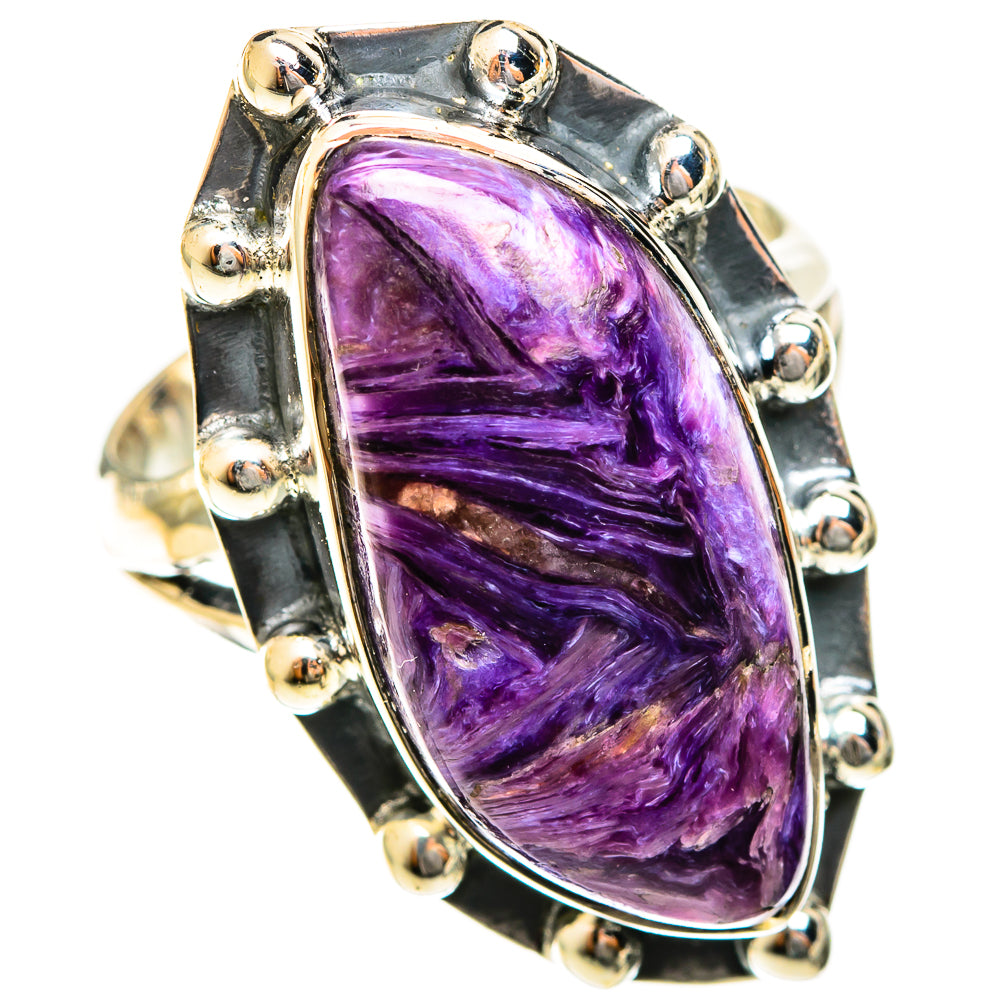 Charoite Rings handcrafted by Ana Silver Co - RING122454 - Photo 2