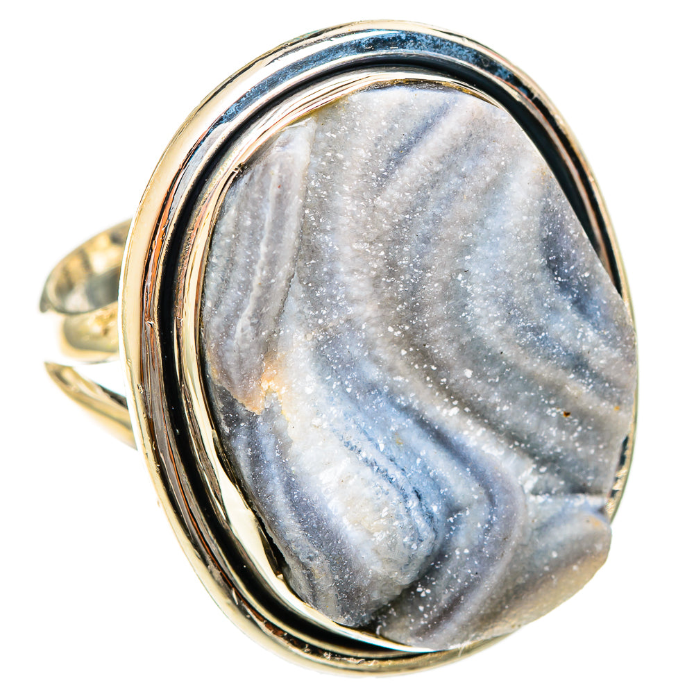 Desert Druzy Rings handcrafted by Ana Silver Co - RING122463 - Photo 2