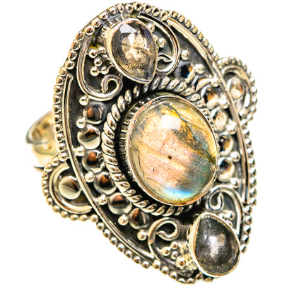 Labradorite Rings handcrafted by Ana Silver Co - RING122465 - Photo 2