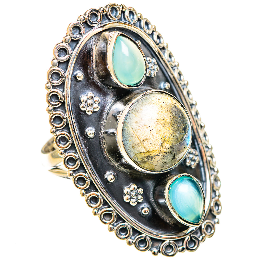 Labradorite Rings handcrafted by Ana Silver Co - RING122469 - Photo 2