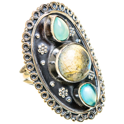 Labradorite Rings handcrafted by Ana Silver Co - RING122469 - Photo 2