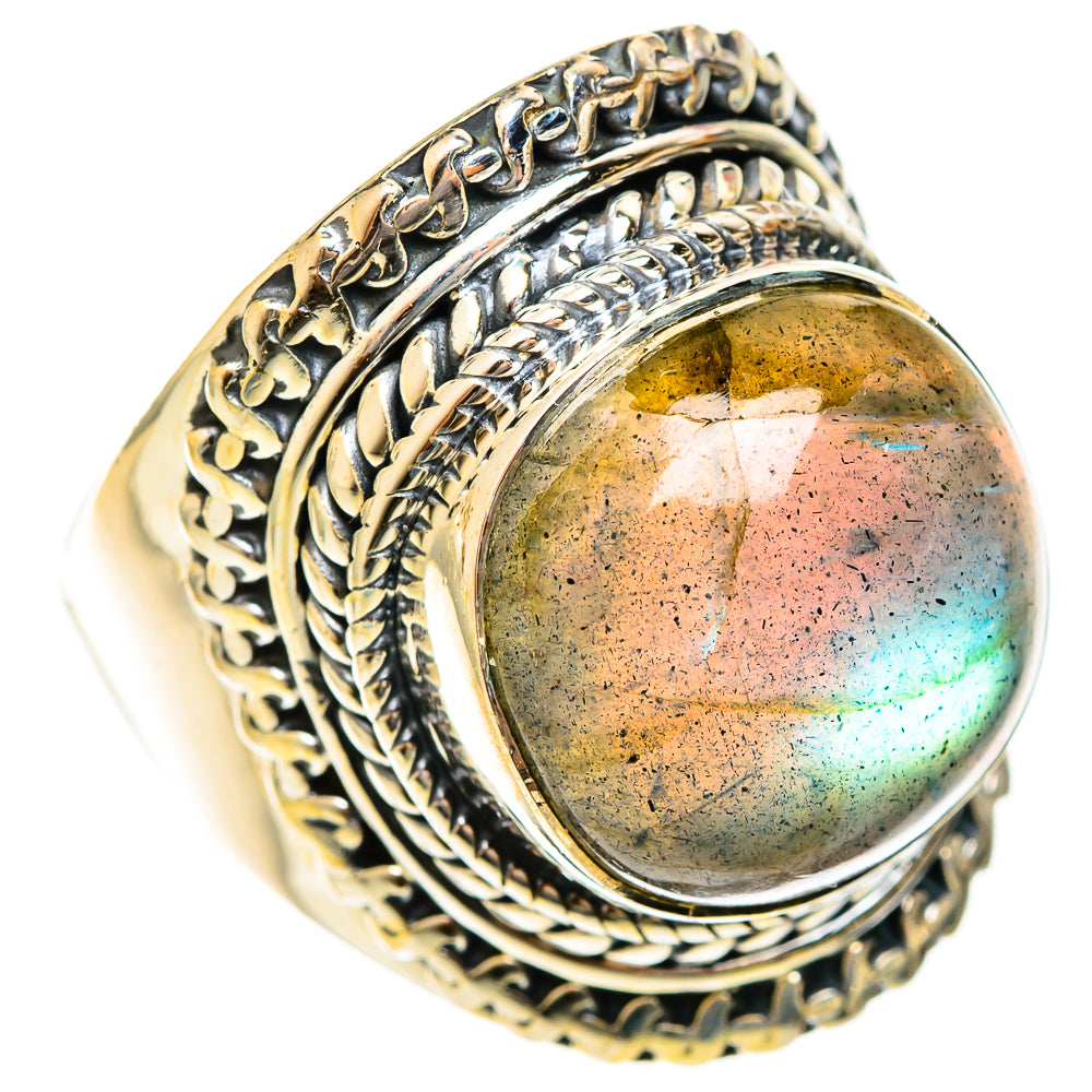 Labradorite Rings handcrafted by Ana Silver Co - RING122477 - Photo 2