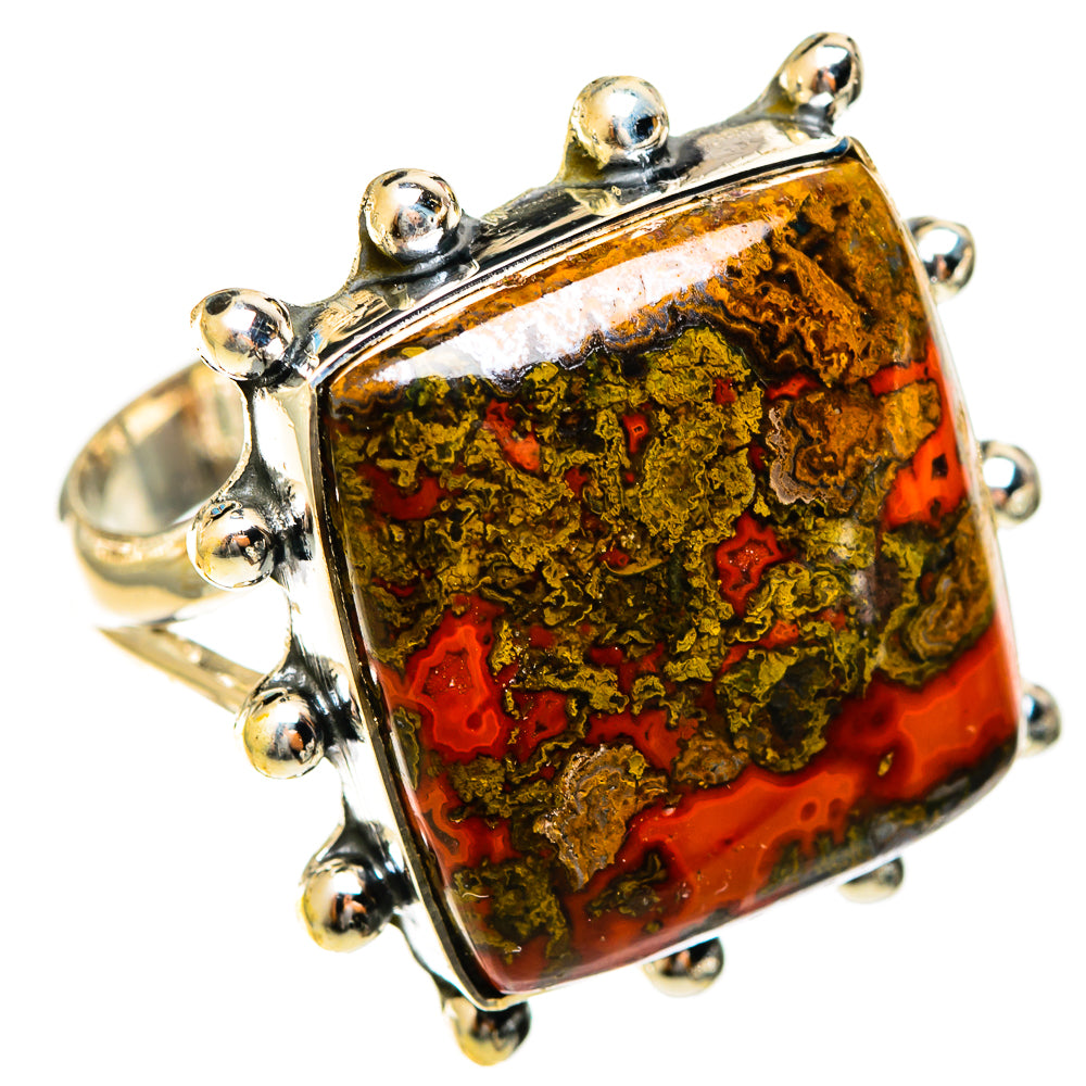 Moroccan Agate Rings handcrafted by Ana Silver Co - RING122486 - Photo 2