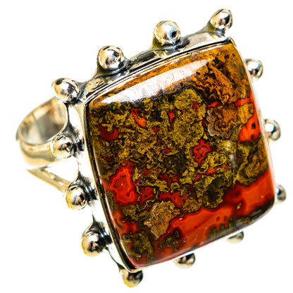 Moroccan Agate Rings handcrafted by Ana Silver Co - RING122486 - Photo 2
