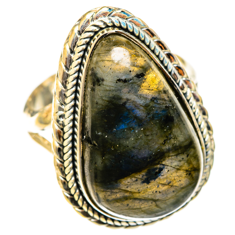 Labradorite Rings handcrafted by Ana Silver Co - RING122502 - Photo 2