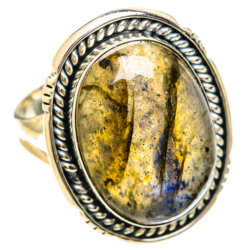 Labradorite Rings handcrafted by Ana Silver Co - RING122506 - Photo 2