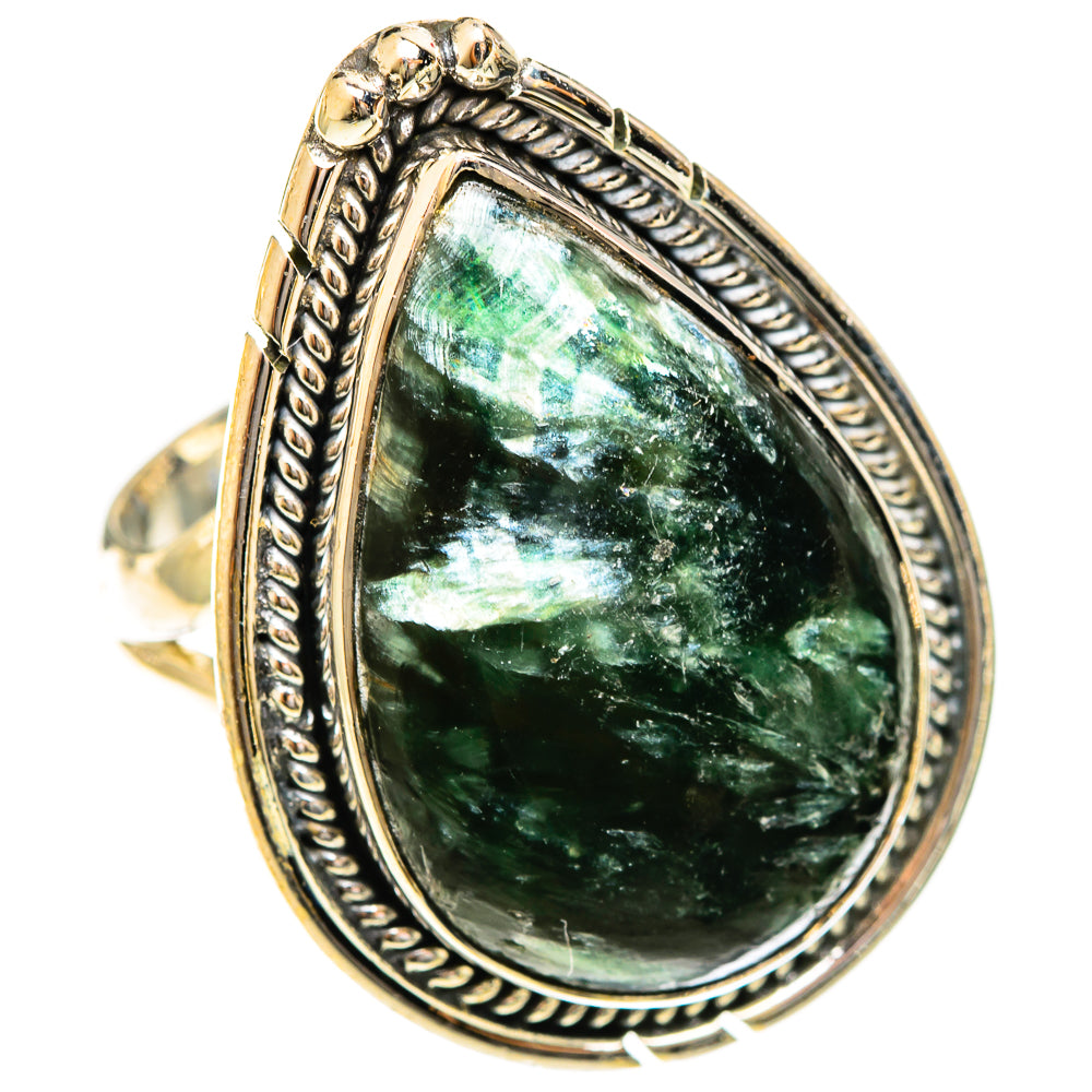 Seraphinite Rings handcrafted by Ana Silver Co - RING122512 - Photo 2