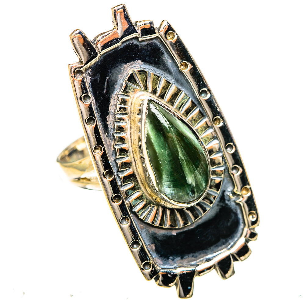 Seraphinite Rings handcrafted by Ana Silver Co - RING122515 - Photo 2