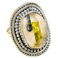 Green Tourmaline In Quartz Rings handcrafted by Ana Silver Co - RING122518 - Photo 2