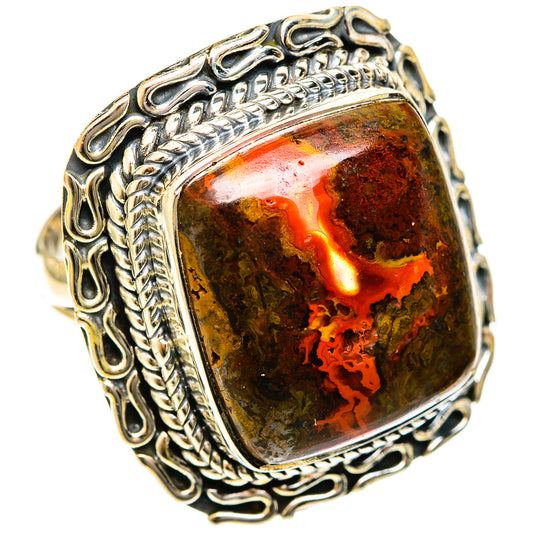 Moroccan Agate Rings handcrafted by Ana Silver Co - RING122521 - Photo 2