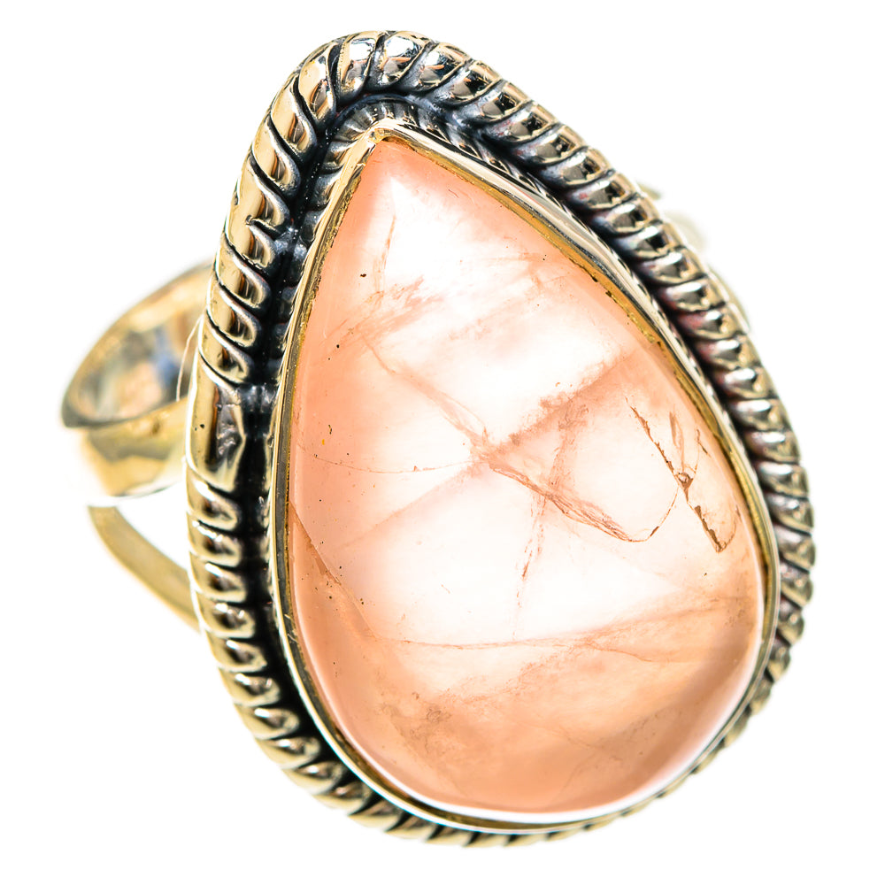 Rose Quartz Rings handcrafted by Ana Silver Co - RING122522 - Photo 2