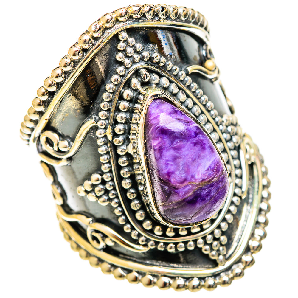 Charoite Rings handcrafted by Ana Silver Co - RING122527 - Photo 2