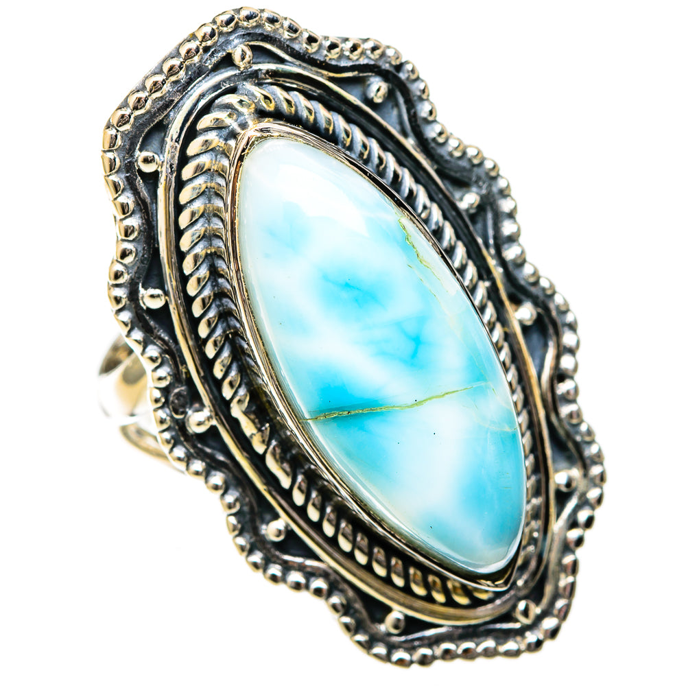 Larimar Rings handcrafted by Ana Silver Co - RING122539 - Photo 2