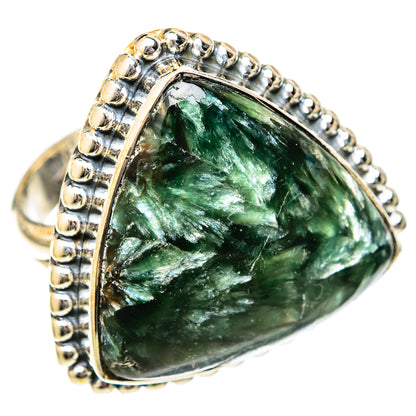 Seraphinite Rings handcrafted by Ana Silver Co - RING122540 - Photo 2