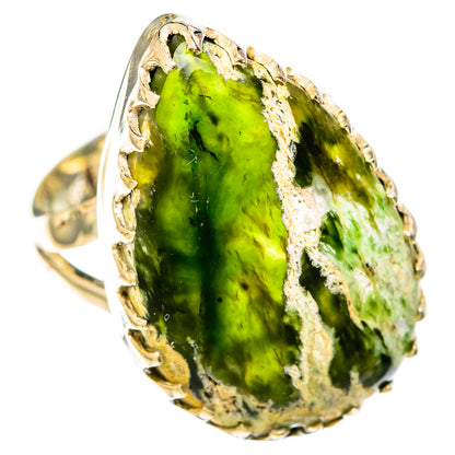 Australian Green Opal Rings handcrafted by Ana Silver Co - RING122542 - Photo 2